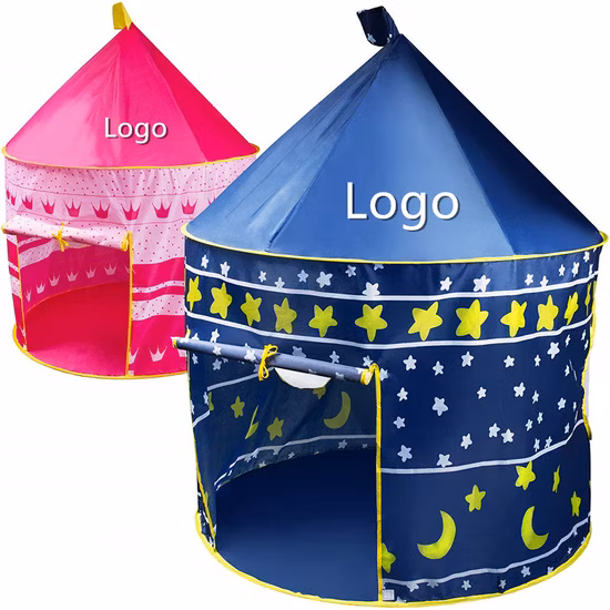 Tienda plegable barata del juego de los niños del castillo de la princesa emergente para el interior al aire libre