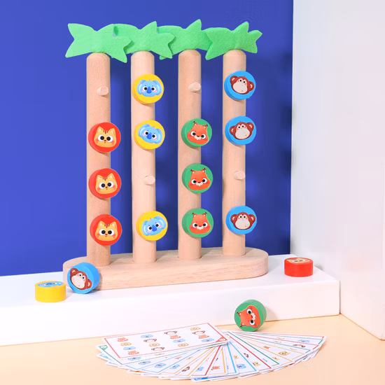 Nuevo juguete educativo de madera para escalar de animales para bebés