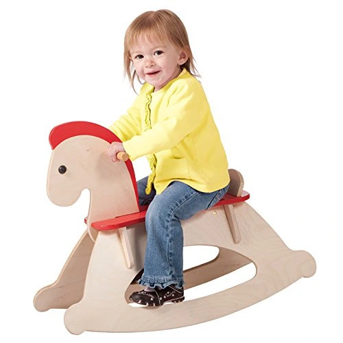 Kid′s Wooden Rocking Horse Rock and Ride Wooden Educational Toy