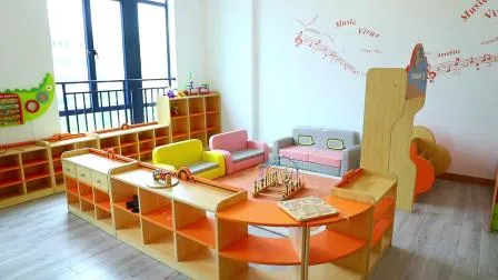 Aula de jardín de infantes, mesa y silla para niños, juegos de plástico para guardería, muebles escolares para niños, venta al por mayor