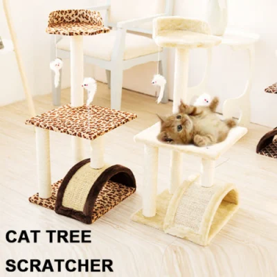 Rascador para gatos, casa pequeña, árbol para gatos, poste rascador, escalada, juguetes para gatos