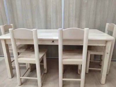 Mesa de madera para niños, escritorio de estudio preescolar, mesa de madera para niños, mesa para estudiantes, muebles escolares para niños, mesa cuadrada para jardín de infantes