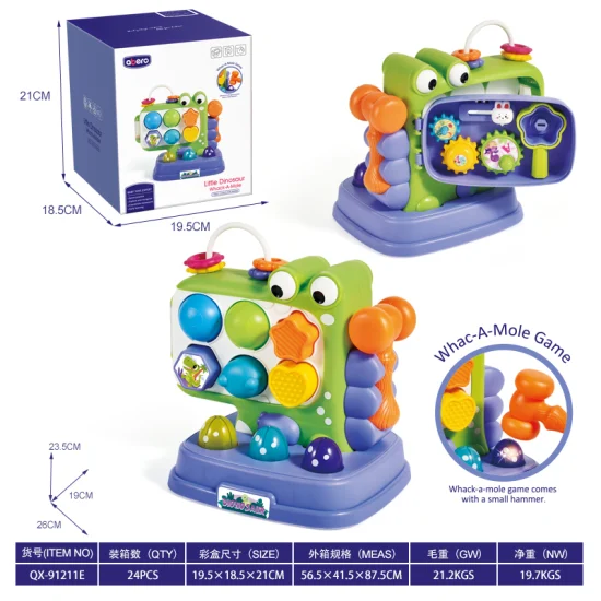 Sonido y luz de dinosaurio integrados/juguetes para bebés/juguetes divertidos para bebés para niños