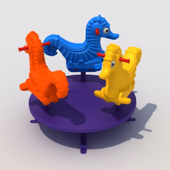 Caballo balancín de plástico para niños