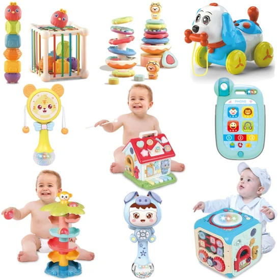 Tombotoys OEM/ODM, venta al por mayor, juguetes para bebés, juguetes educativos multifunción de animales de dibujos animados, juguetes para bebés, juguetes de plástico para niños